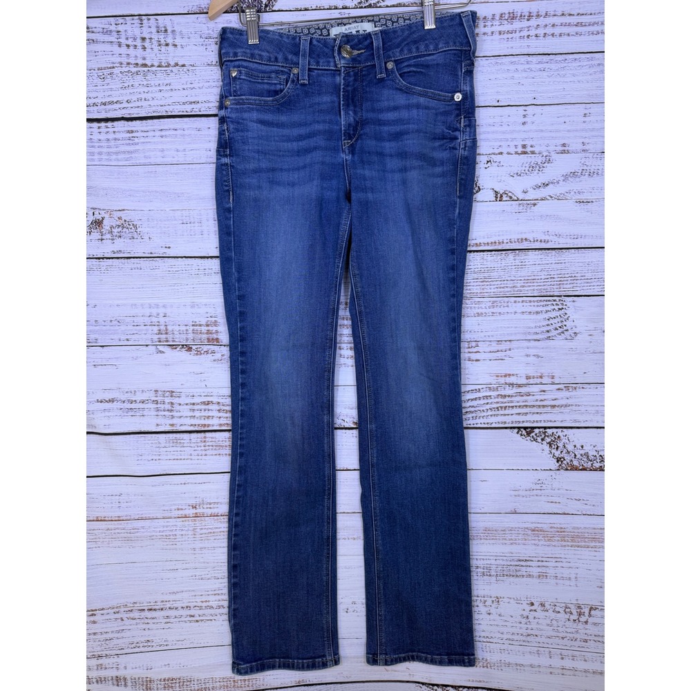 Ariat Real Abby Mackenzie Jeans Women 29R Blue Straight Leg Perfect Rise Stretch